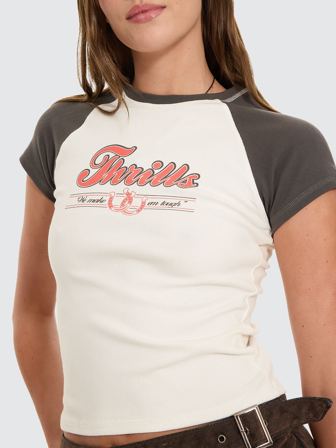 Make Em Tough Raglan Club Tee - Dirty White 4