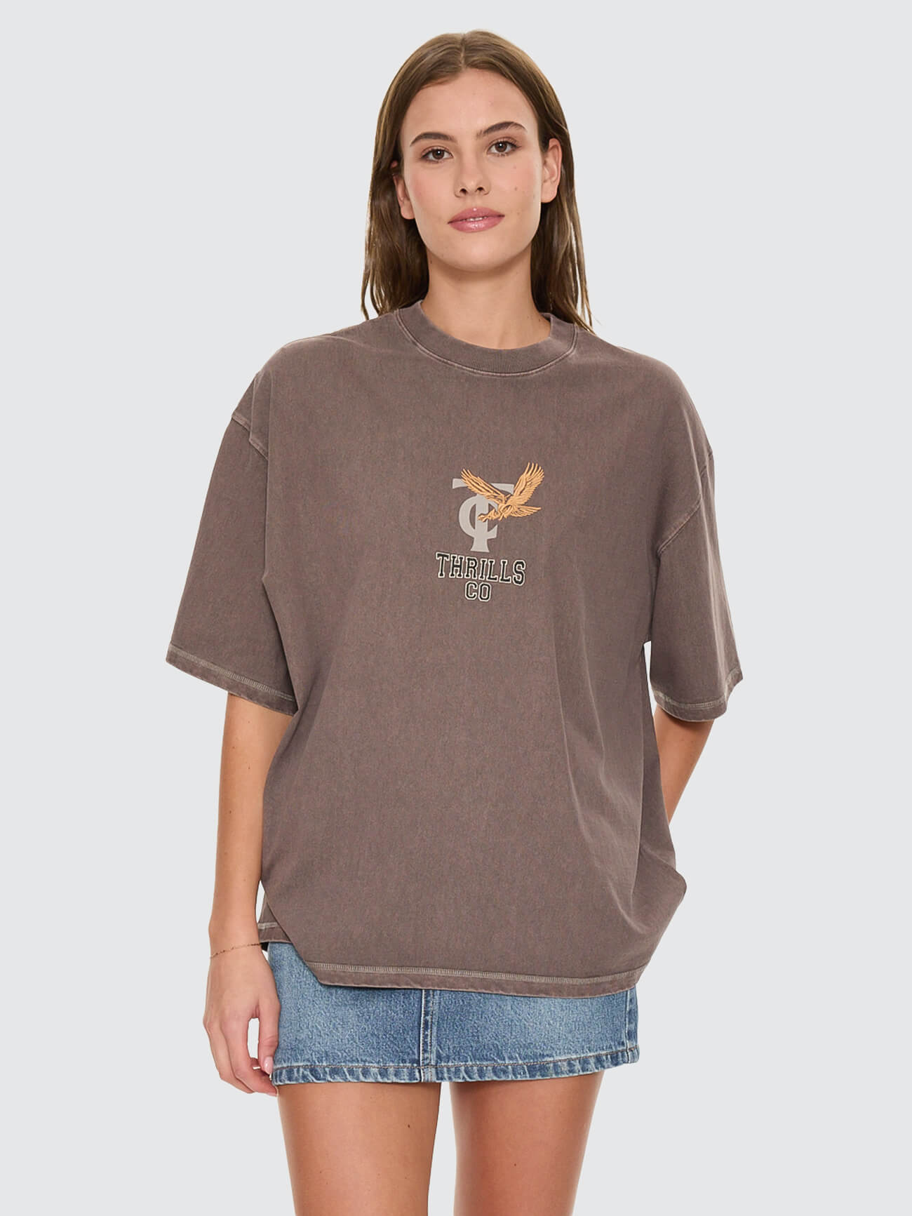 Take It Easy Oversized Tee - Clay Smoke 4