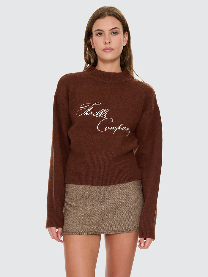 Studio Issue Knit Sweater - Brown 4