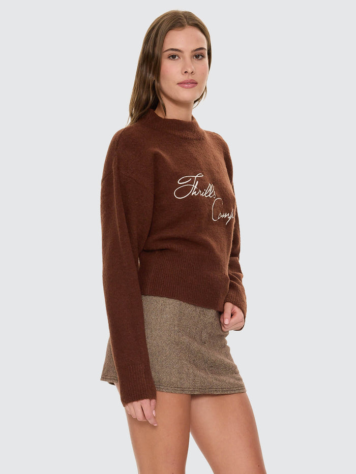 Studio Issue Knit Sweater - Brown 4