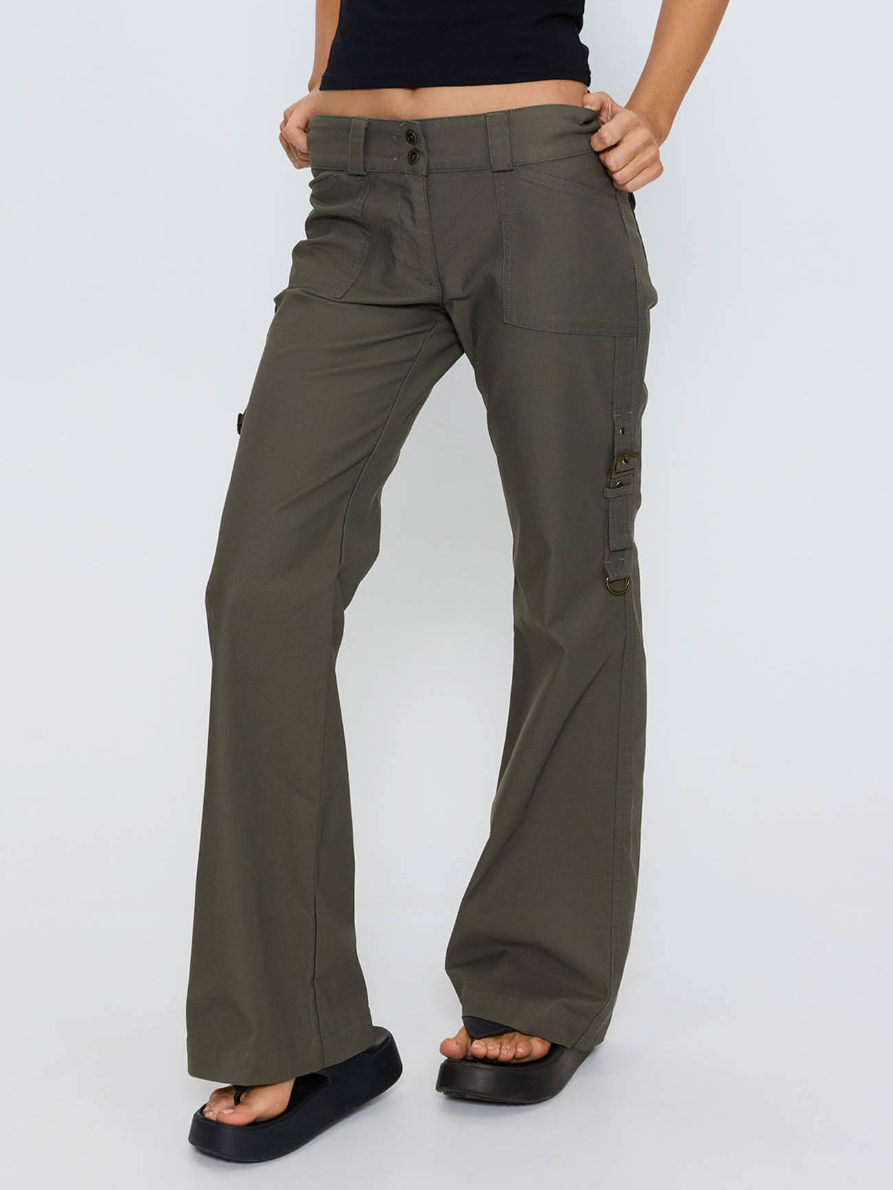 Jordana Low Rise Pant - Tarmac 4