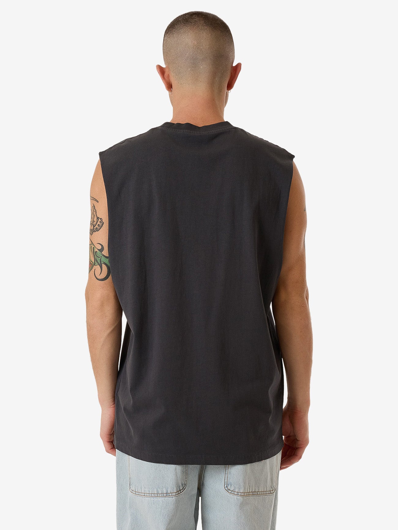 HYC Pile Muscle Tee - Dark Charcoal