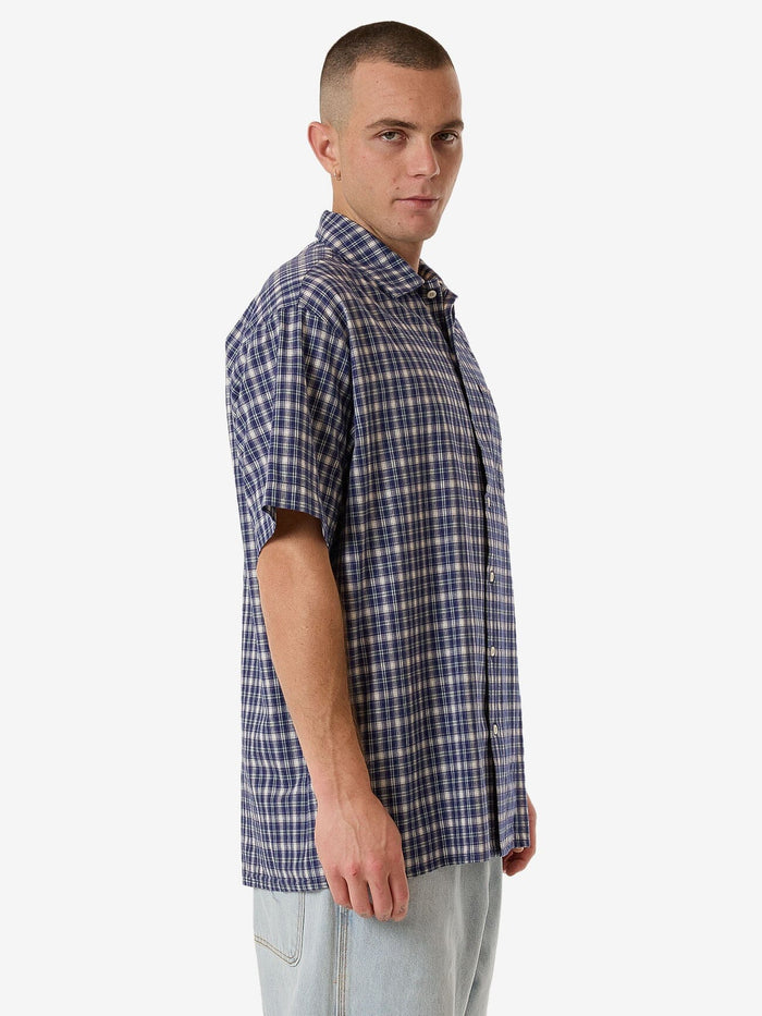 HYC Short Sleeve Check Shirt - Yakka Blue