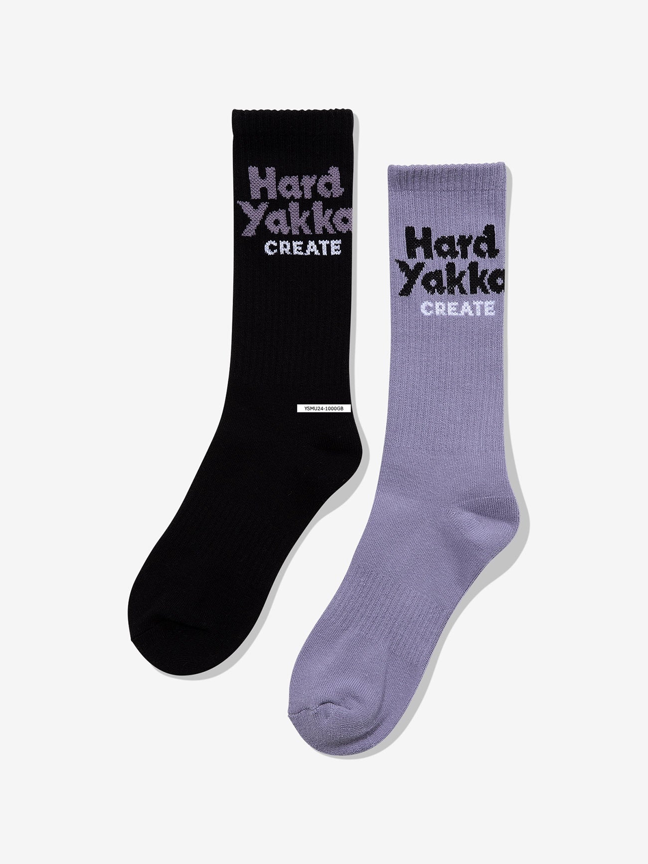 HYC 2 Pack Socks - Grey Ridge - Black