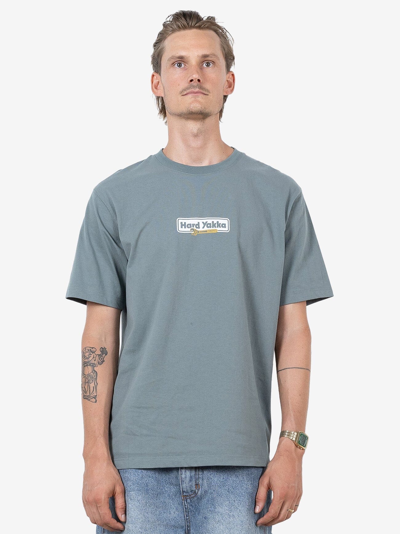 HYC Mechanic Oversize Fit Tee - Scrubs Green