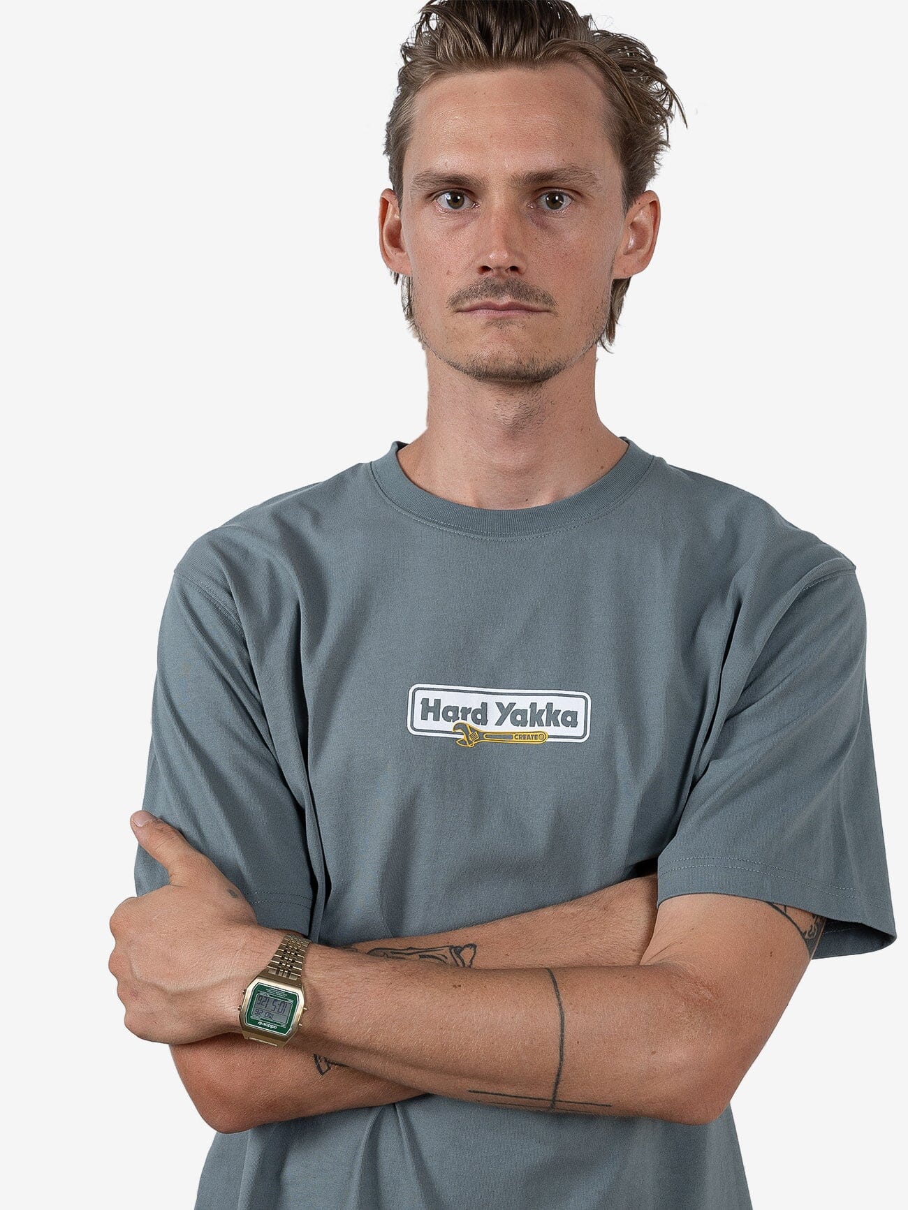 HYC Mechanic Oversize Fit Tee - Scrubs Green