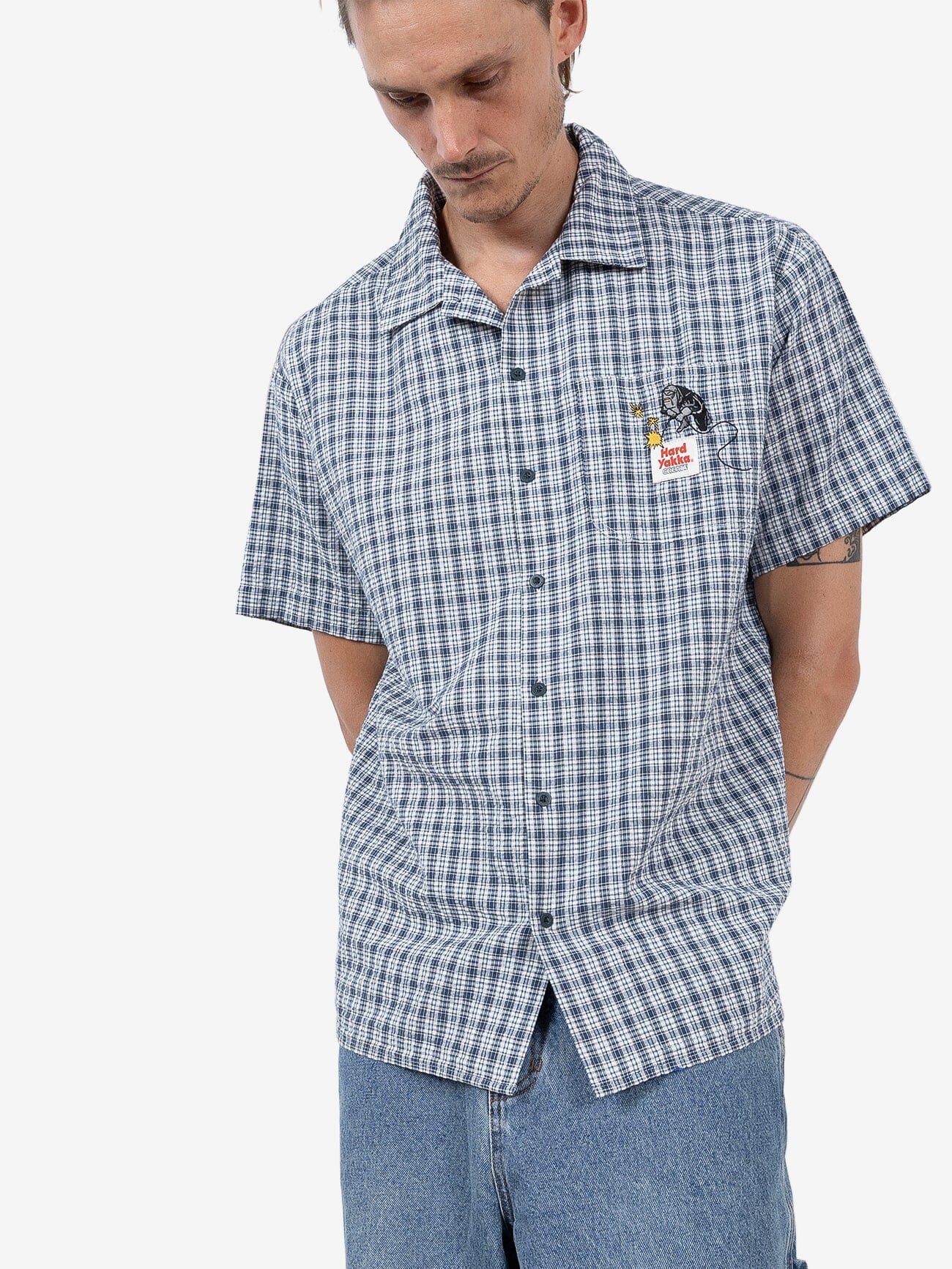 HYC Welded Short Sleeve Check Shirt - Yakka Petrol