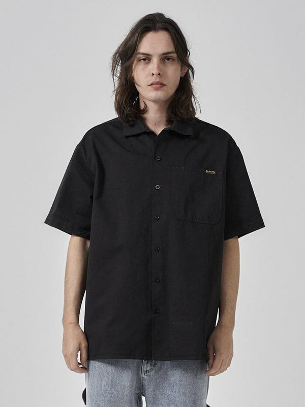 Hard Yakka x Thrills Short Sleeve Work Shirt - Black