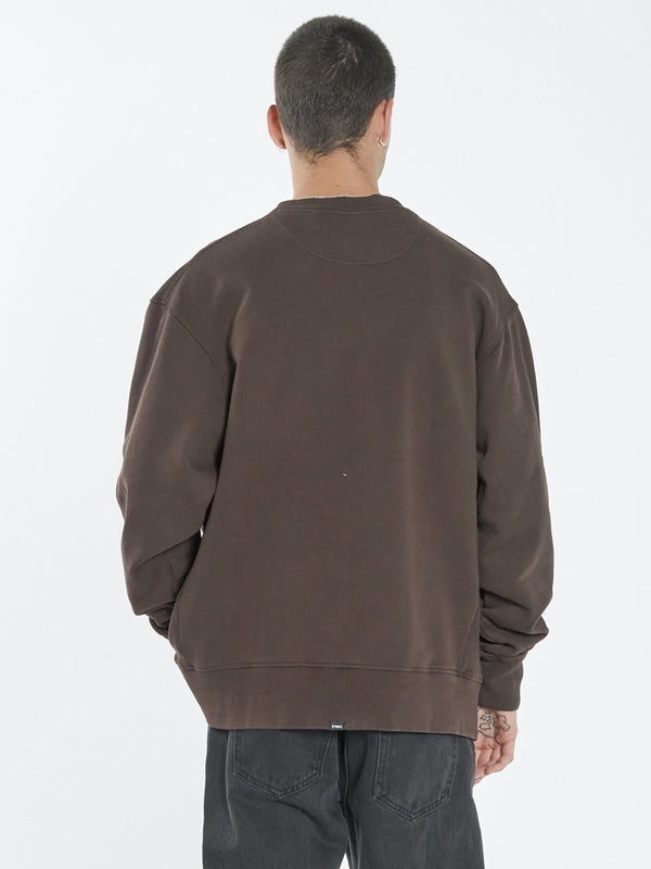 Minimal Thrills Oversize Crew - Postal Brown