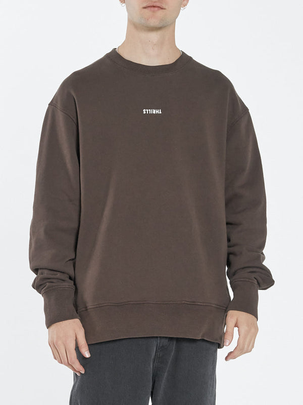 Minimal Thrills Oversize Crew - Postal Brown