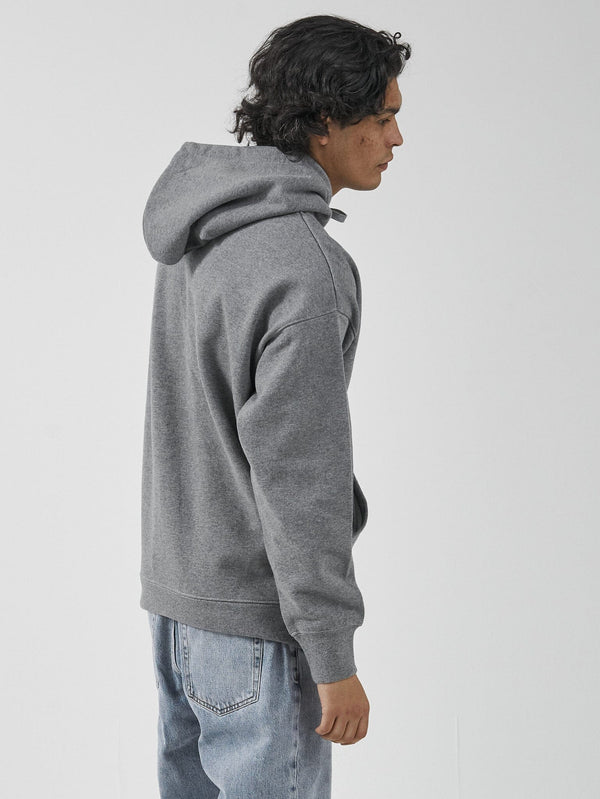 Forever Thrills Slouch Pull On Hood - Dark Charcoal Marle