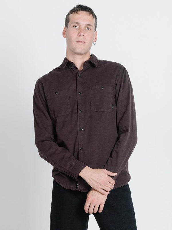 Pocket Canyon Long Sleeve Shirt - Postal Brown