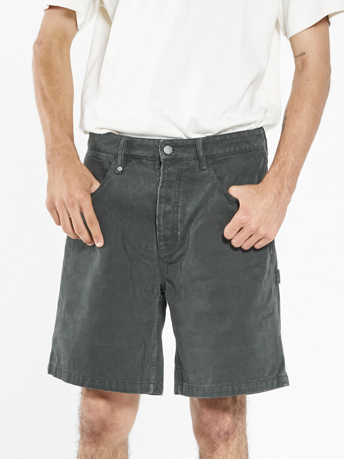 Slacker Denim Short - Oil Green