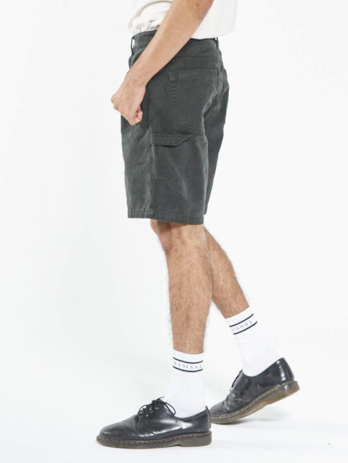 Slacker Denim Short - Oil Green