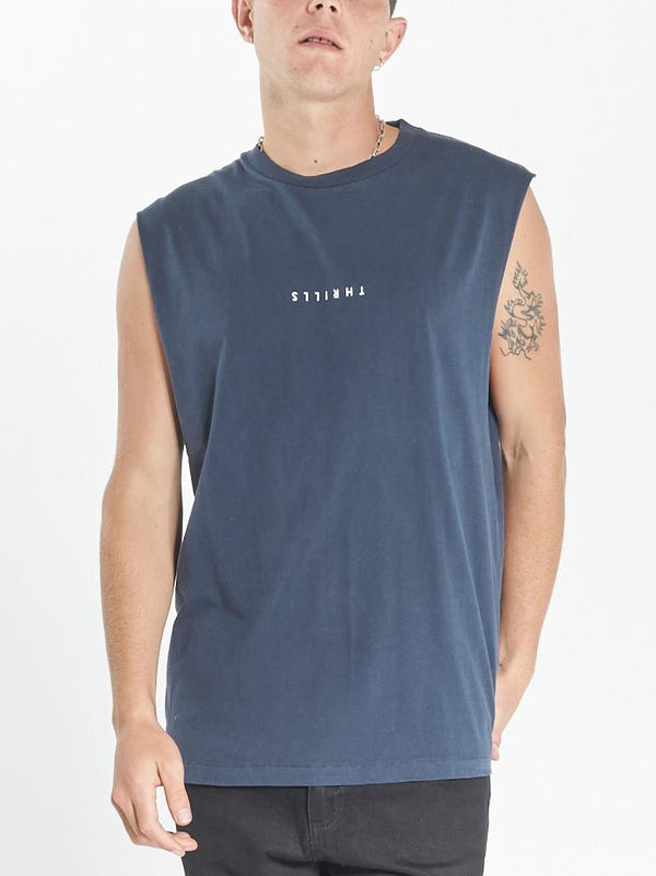 Minimal Thrills Merch Fit Muscle Tee  - Ink
