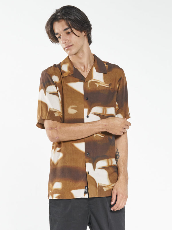 Wyldeflower Bowling Shirt  - Cocoa
