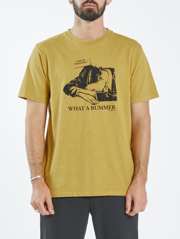 What A Bummer Merch Fit Tee - Mineral Yellow
