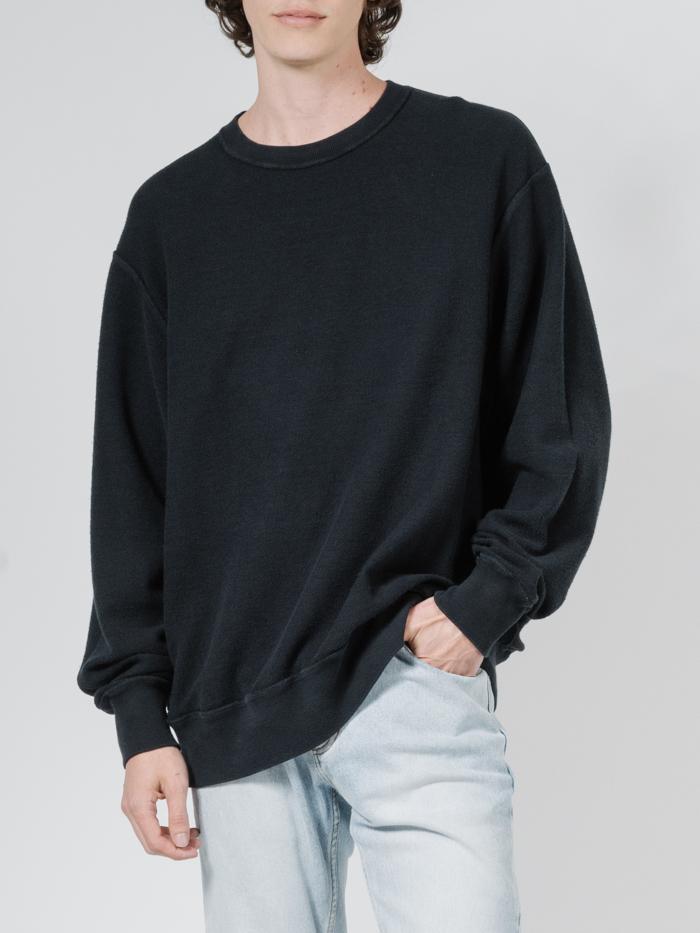 Endless Slouch Fit Crew - Black