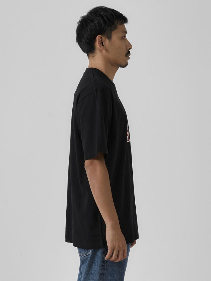 Meantime Oversize Fit Tee - Black