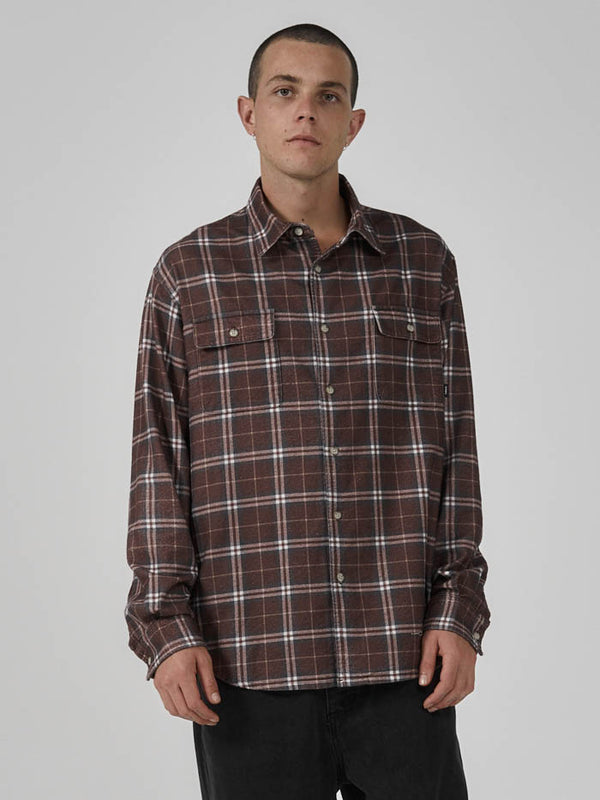 Genuine Oversized Flannel - Rum Raisin