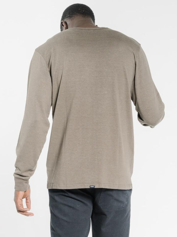 Endless Merch Fit Long Sleeve Pocket Tee - Military Green