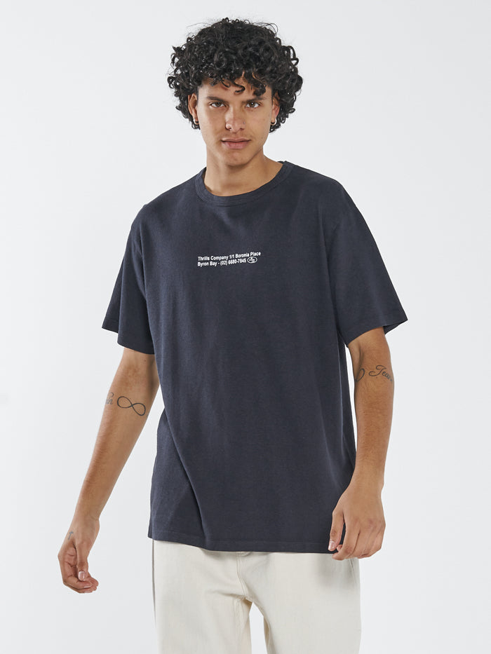 Hemp Century Merch Fit Tee - Dark Navy