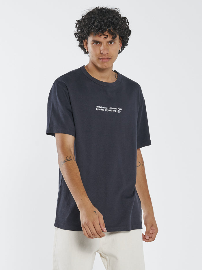 Hemp Century Merch Fit Tee - Dark Navy