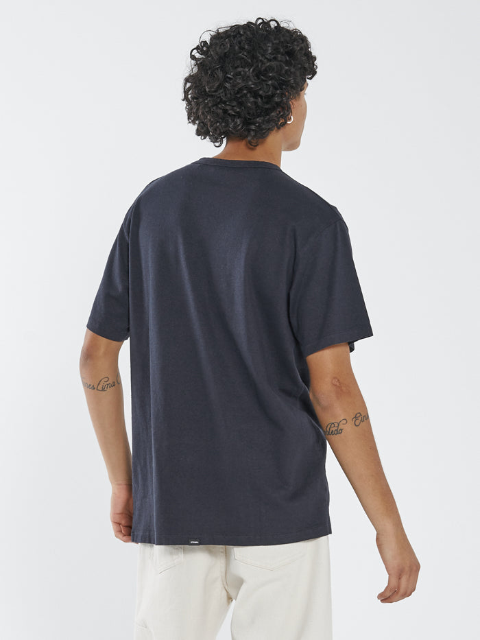 Hemp Century Merch Fit Tee - Dark Navy