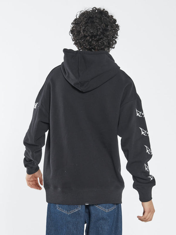 Odditty Slouch Pull On Hood - Black