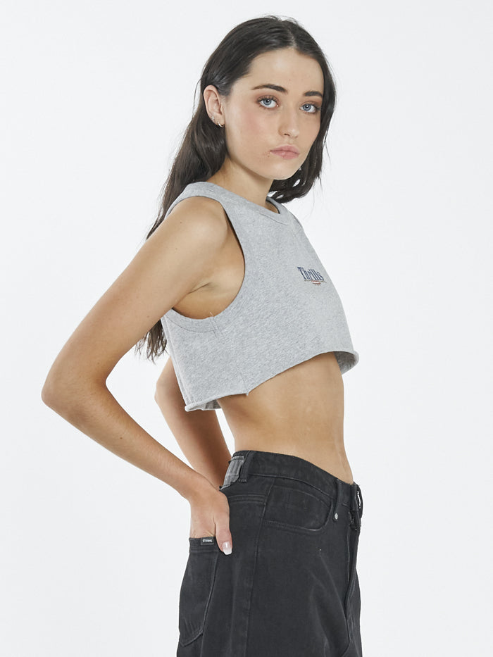 Roadhouse Super Crop Tank - Vintage Marle