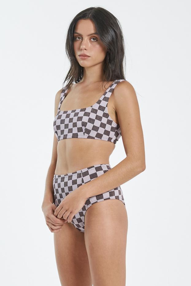 Aalto Rib Square Crop - Washed Cocoa