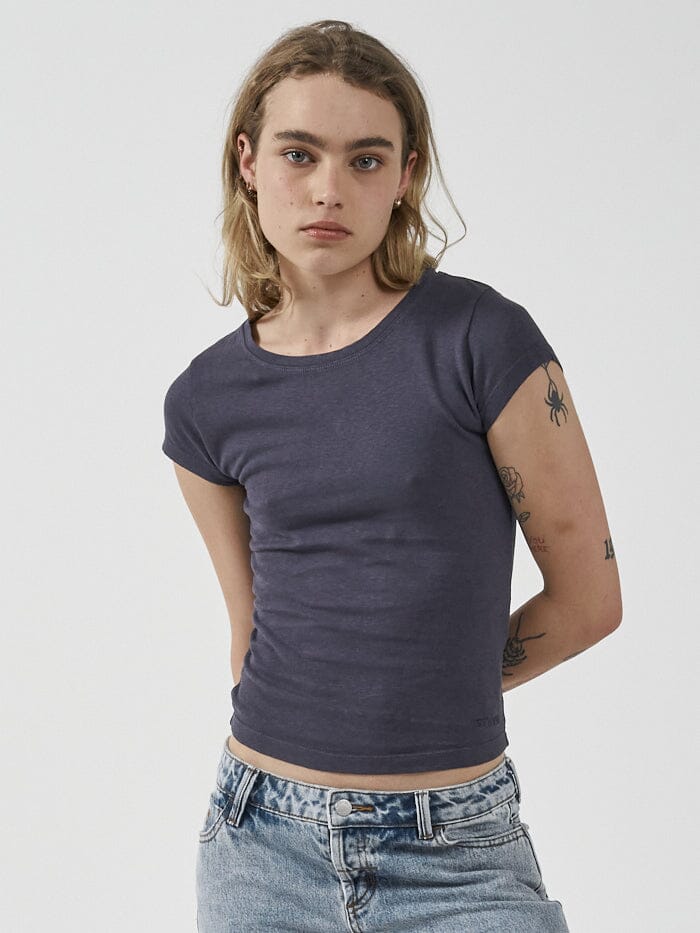 Ice-blue Hemp Bamboo tee