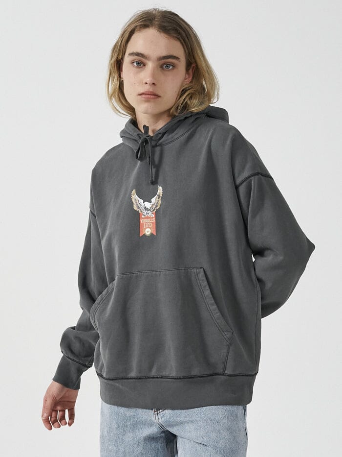 All For One Fleece Hood - Merch Black