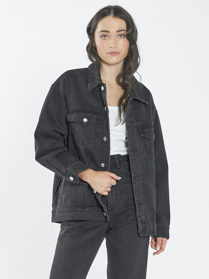 Madi Jacket - Aged Black | Thrills Co.