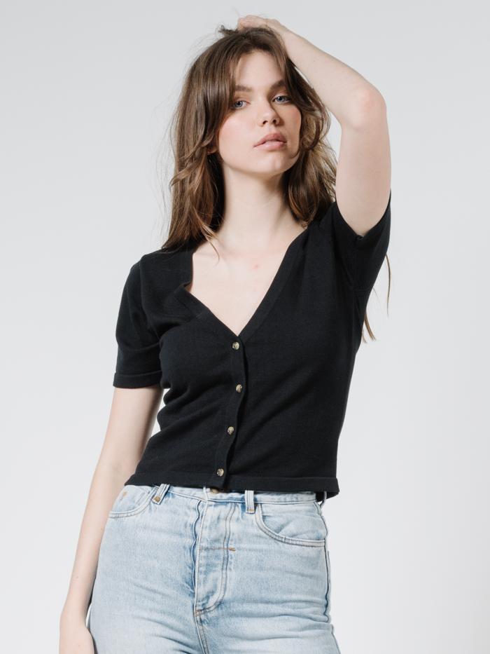 Illuka Knit Top - Black