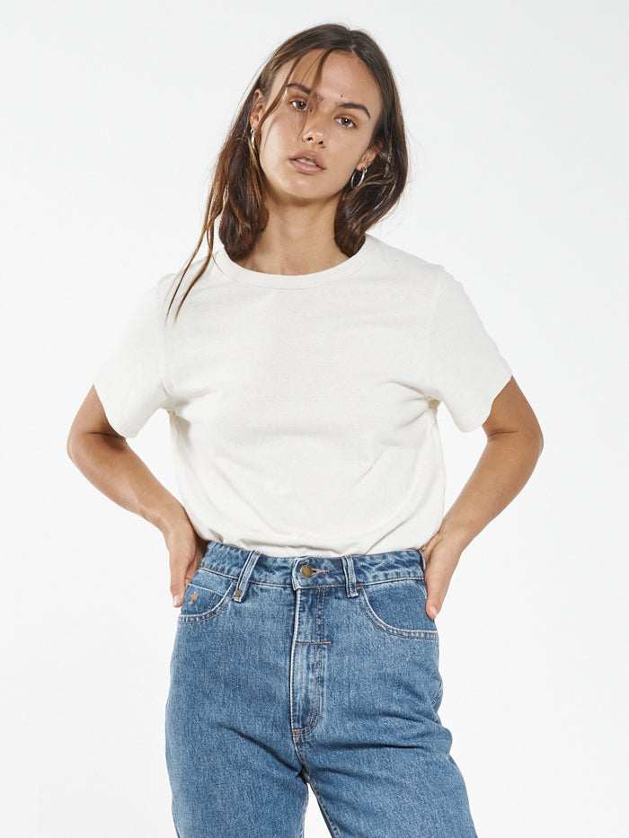 Hemp Lightweight Relax Fit Tee - Unbleached