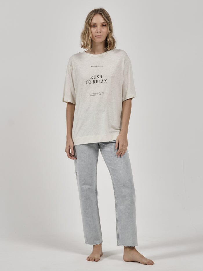 Relaxation Techniques Hemp Box Tee - Tofu