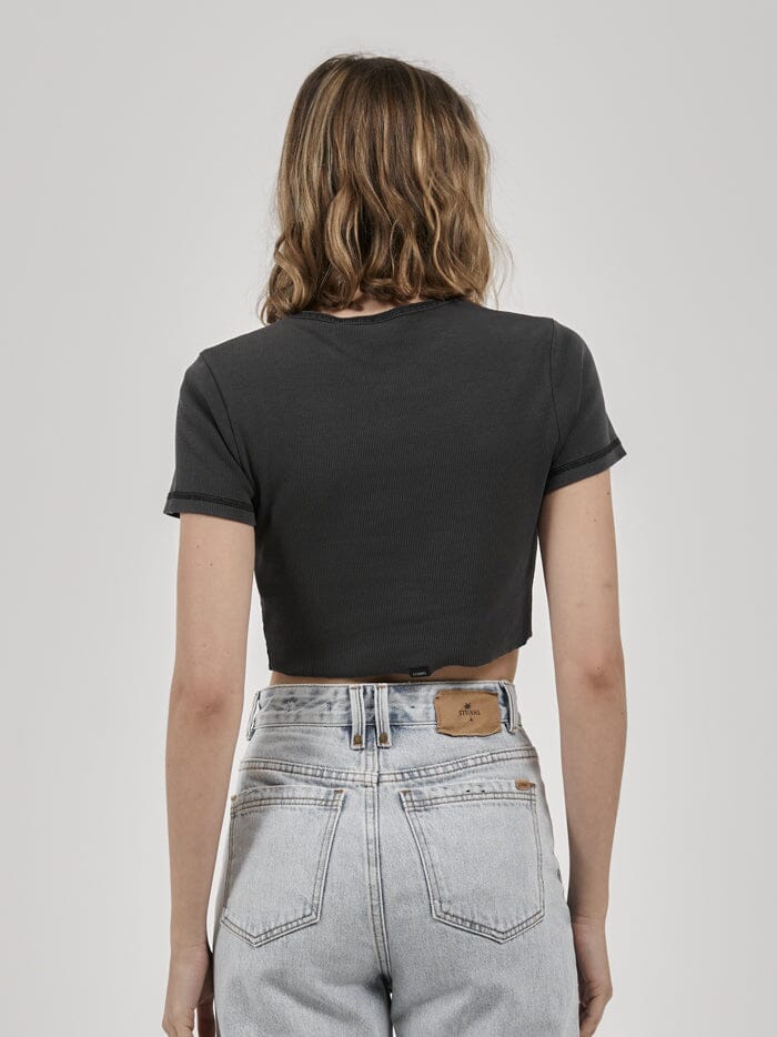 One For All Crop Baby Tee - Merch Black