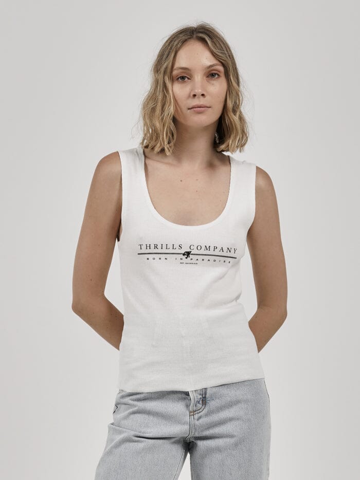 One For All Rib Singlet - Dirty White
