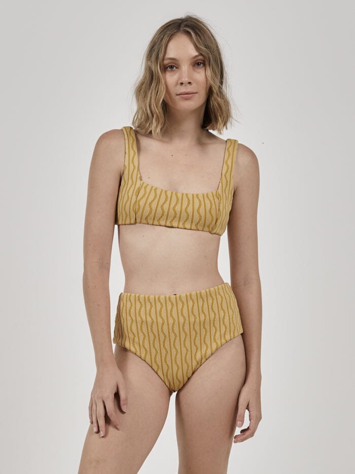 Gravitation Parallel Bikini Top - Mineral Yellow