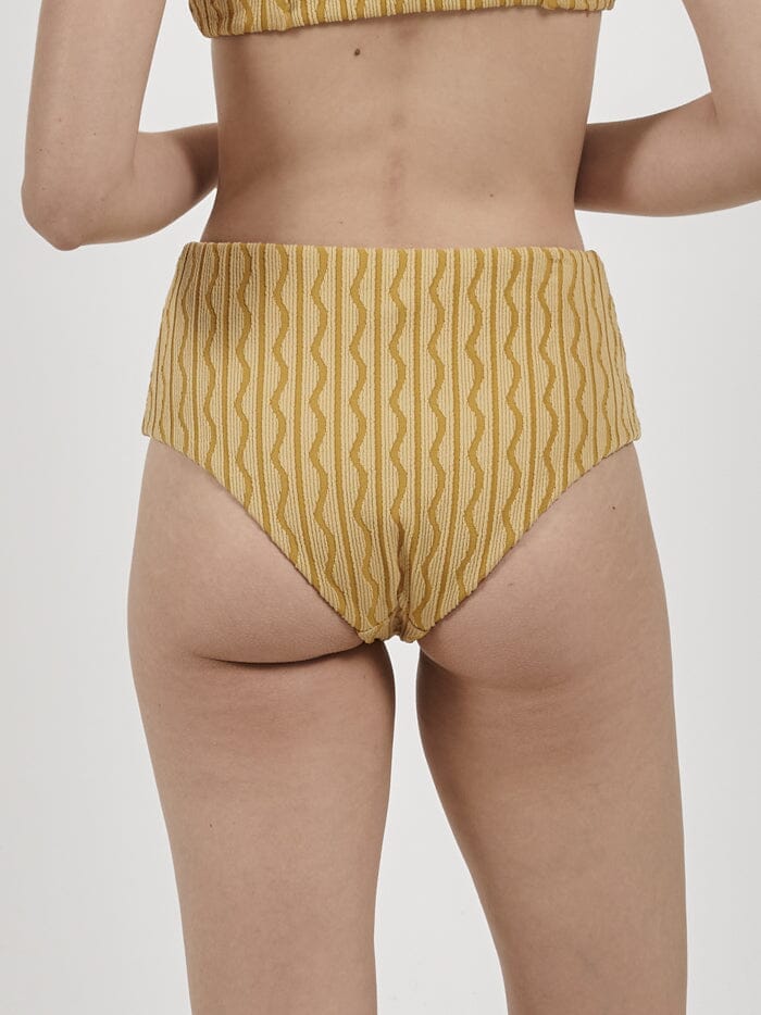 Yellow high waisted bikini on sale bottoms