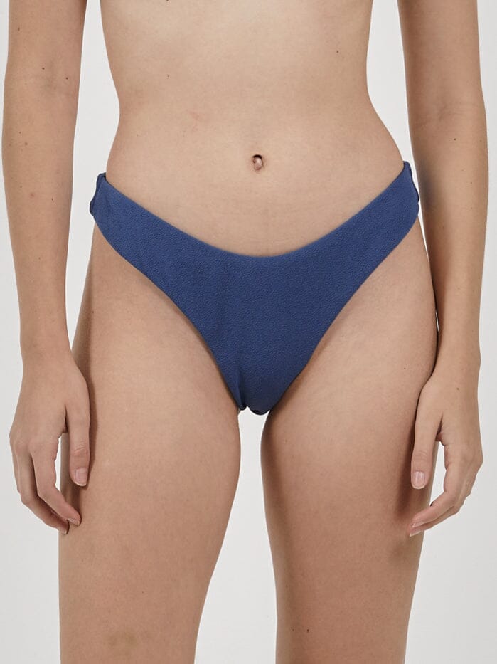 Adira Thong Bikini Bottom  - Botanical Blue