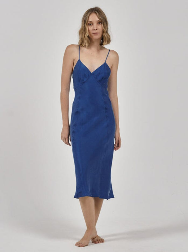 Chelsea Slip Dress - Botanical Blue