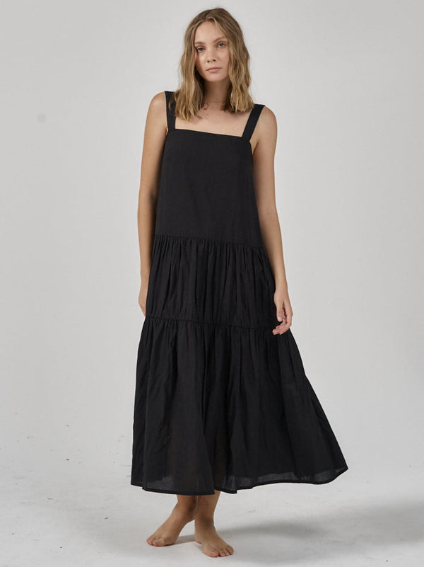 Division Mid Length Dress - Black