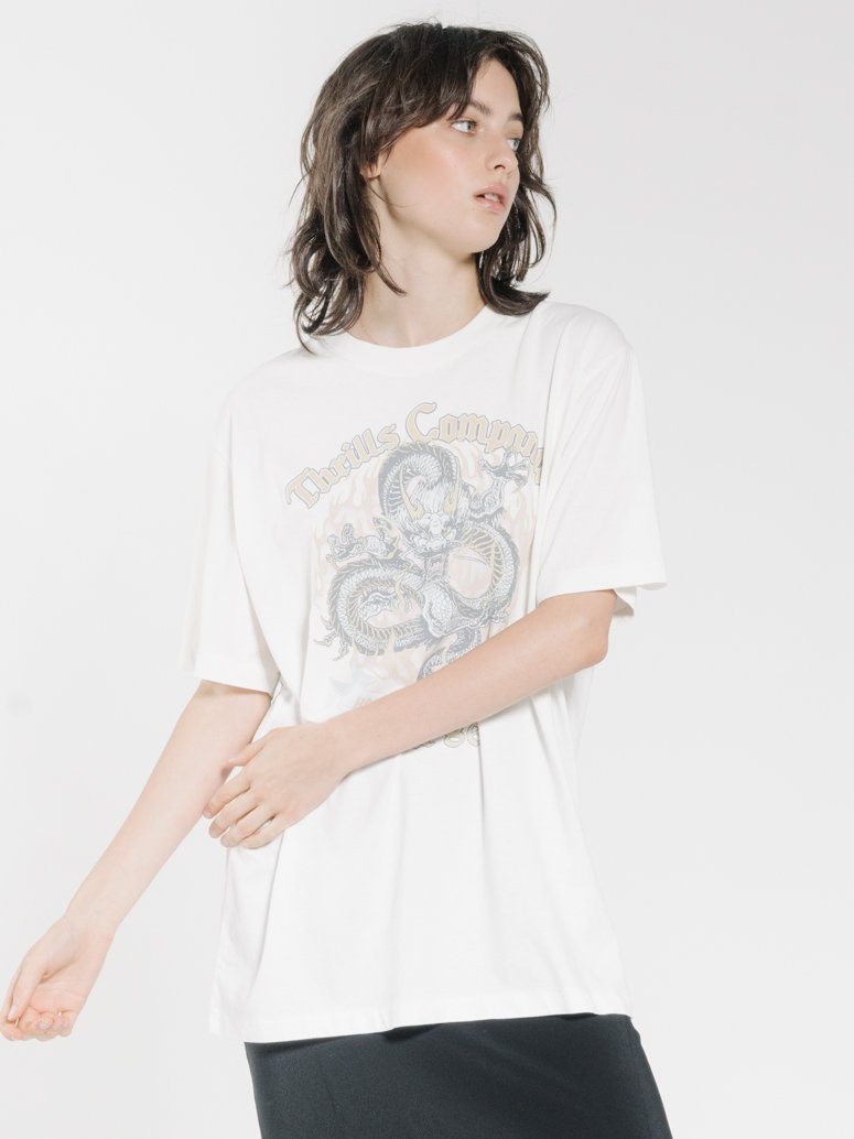 REVERSIBLE INSIDE OUT TEE - DOVE WHITE – Garments By David