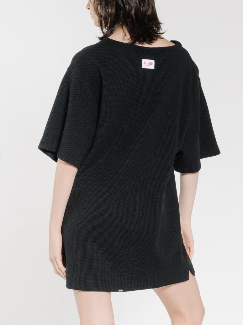 Hiatus Tee Dress - Black