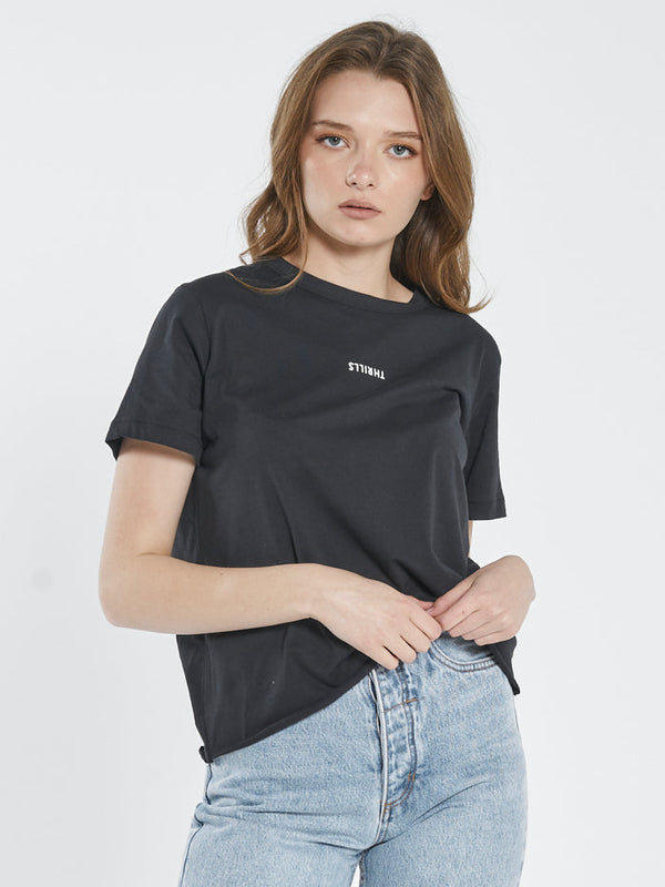 Minimal Thrills Relaxed Tee - Washed Black