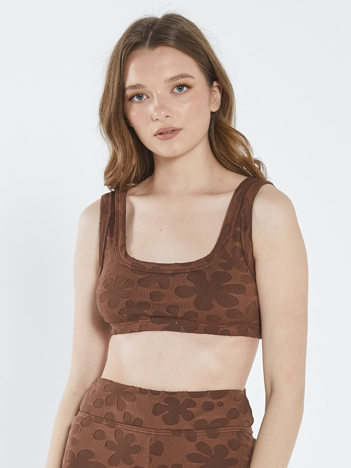 Layla Crop Top - Washed Cocoa